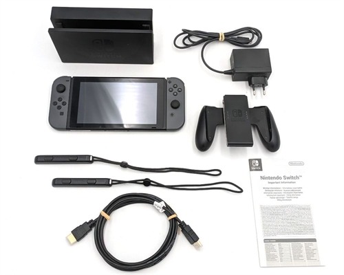 Nintendo Switch - Gray - Konsol - 2019 Model - SNR XKJ50003948755 (B Grade) (Genbrug)